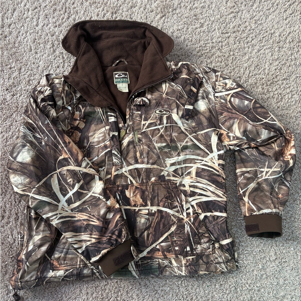 Drake Waterfowl Systems Camo Fleece-Lined 1/4 Zip
